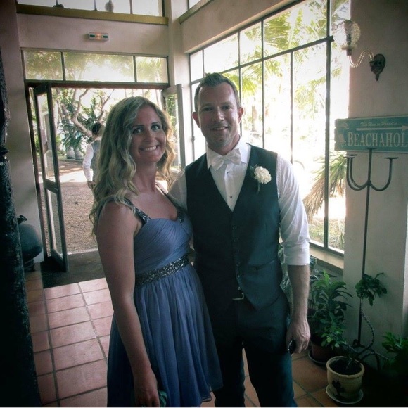 Minuet purple sparkly a line dress size medium - Picture 11 of 16